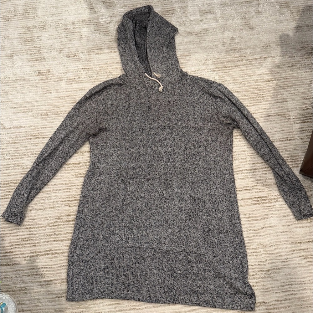 Caslon Charcoal Hooded Dress